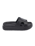 Black Platform Slippers