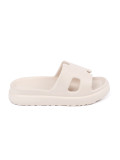 Light Beige Platform Slippers