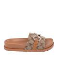 Brown Decorative Slippers