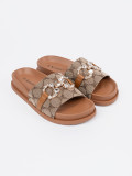 Brown Decorative Slippers