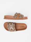 Brown Decorative Slippers