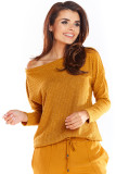 Women's Long Sleeve Sweater in Camel Color