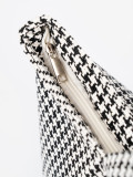Black and White Checkered Beach Bag