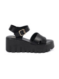 Black High Platform Sandals