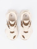 Sneakers with Thick Sole in Leopard Print
