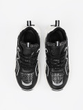 Black Sneakers with Decorative Inserts
