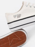 White Sneakers with Love Print