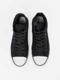Perforated Black Sneakers