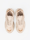 Light Beige Women's Platform Sneakers