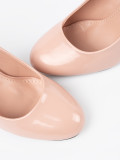 Light Beige Patent Heels