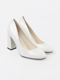 White Patent Pumps