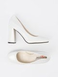 White Patent Pumps