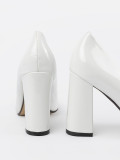 White Patent Pumps