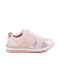 Pink Sneakers with Floral Pattern