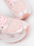 Pink Sneakers with Floral Pattern