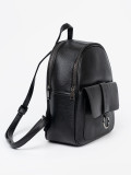 Black Women's Eco-Leather Backpack