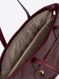 Burgundy Bag with Golden Details