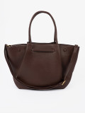 Spacious Dark Brown Eco-Leather Bag