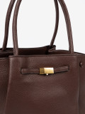 Spacious Dark Brown Eco-Leather Bag