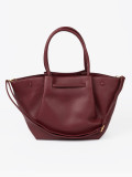 Elegant Burgundy Shoulder Shopper