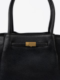 Classic Shopper in Textured Eco-Leather
