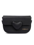 Elegant Black Handbag with Decorative Closure
