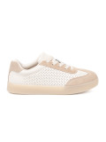 Light Beige Perforated Sneakers