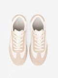 Light Beige Perforated Sneakers