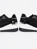 Black Wedge Sneakers