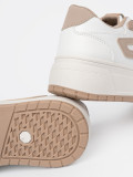 White-beige Platform Sneakers