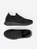 Black Slip-On Sneakers