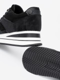 Modern Black Sneakers with Shiny Details