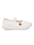 Lightweight White Shoes with Elastic Strap
