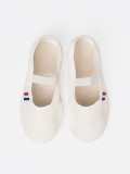 Lightweight White Shoes with Elastic Strap