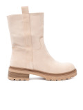 Modern Light Beige Ankle Boots with Simple Design