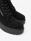 Black Ankle Boots with Suede Finish