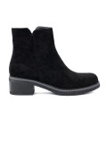 Simple Black Ankle Boots on Comfortable Heel