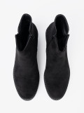 Simple Black Ankle Boots on Comfortable Heel