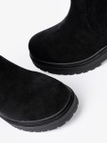 Black Ankle Boots with Chunky Sole
