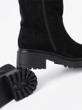 Black Ankle Boots with Chunky Sole