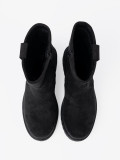 Black Ankle Boots with Chunky Sole