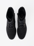 Comfortable Black Ankle Boots with Round Toe