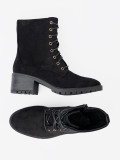 Comfortable Black Ankle Boots with Round Toe