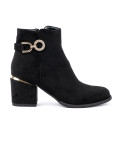 Black Ankle Boots with Elegant Buckle