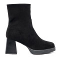 Elegant Black Ankle Boots on a Stable Heel