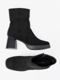 Elegant Black Ankle Boots on a Stable Heel