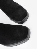 Elegant Black Ankle Boots on a Stable Heel