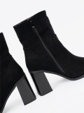 Black Ankle Boots with Heel