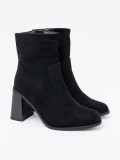 Black Ankle Boots with Heel