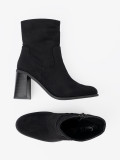 Black Ankle Boots with Heel